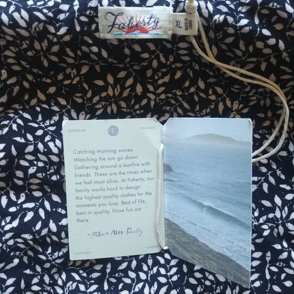 New With Tags Faherty XL Timber Ridge Fleece Jacket in Henna - Picture 6 of 12